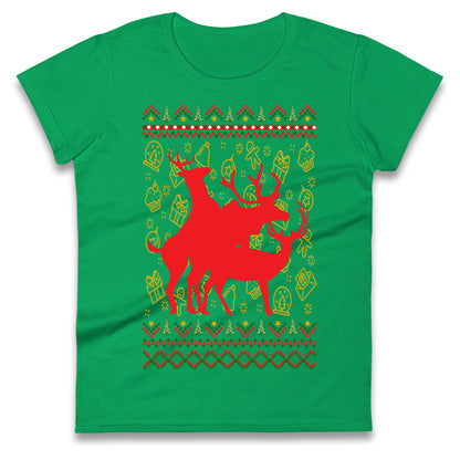 Reindeer Making Fun Christmas T Shirt