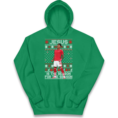Nottm Forest FC Christmas Kids Hoodie