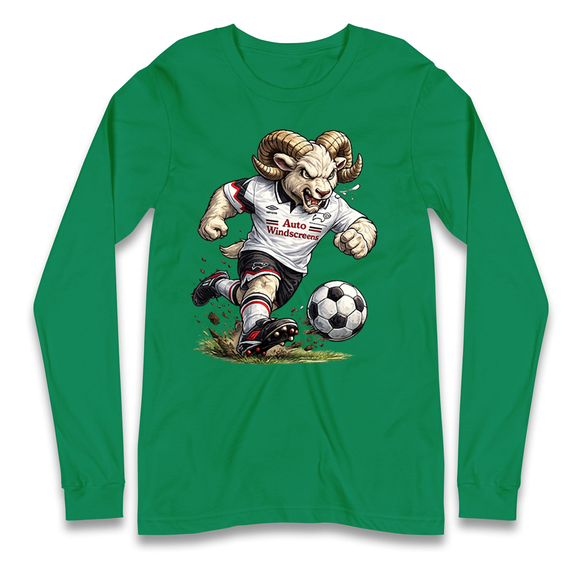 Old School Derby County Longsleeve T Shirt 
