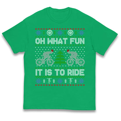 BMX Christmas Kids T Shirt