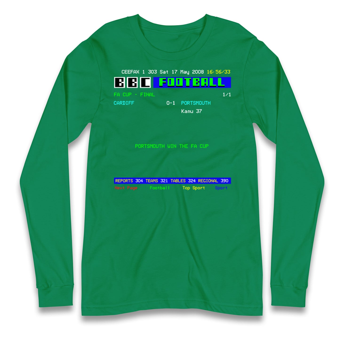Portsmouth FA Cup Winners 2008 Longsleeve T Shirt 