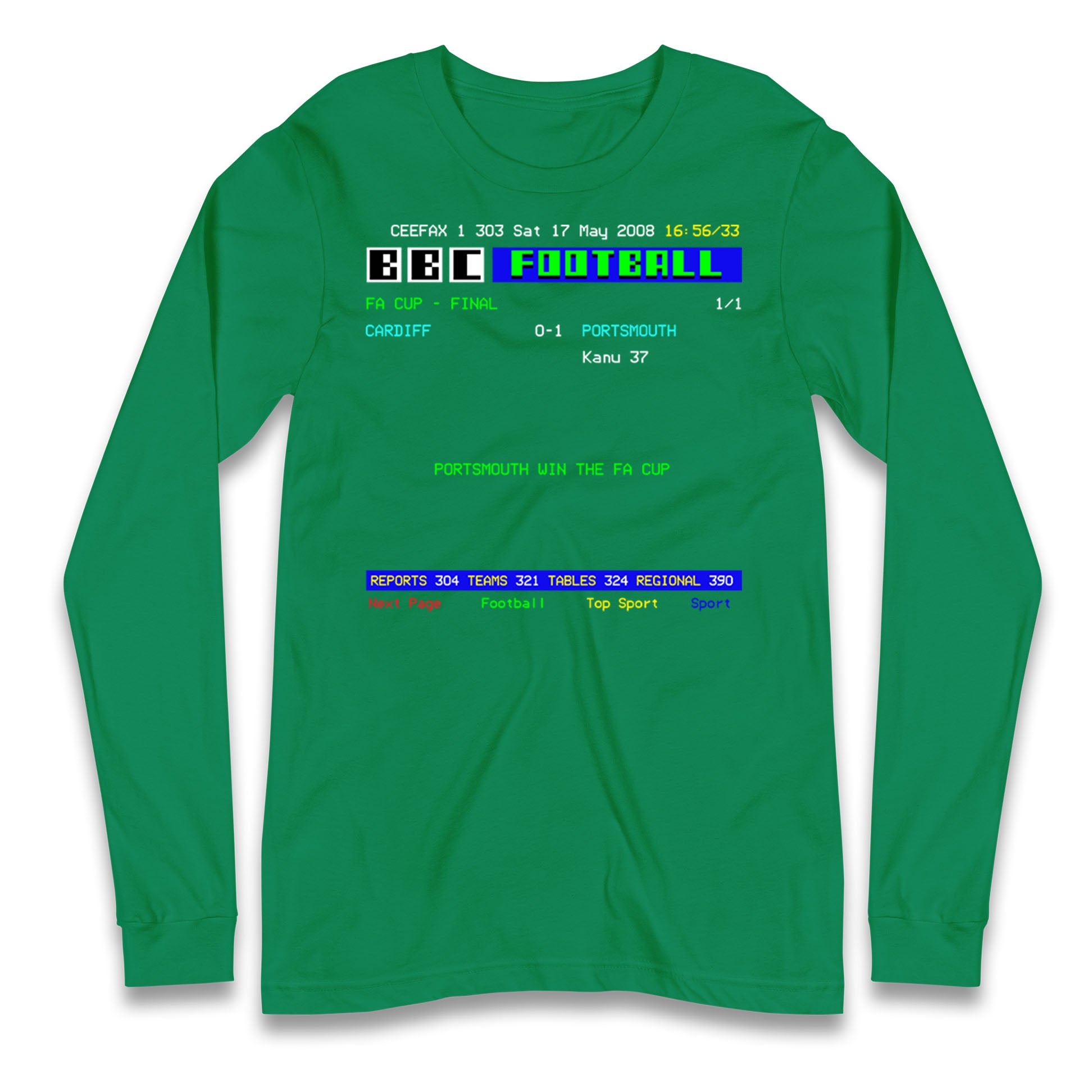 Portsmouth FA Cup Winners 2008 Longsleeve T Shirt 