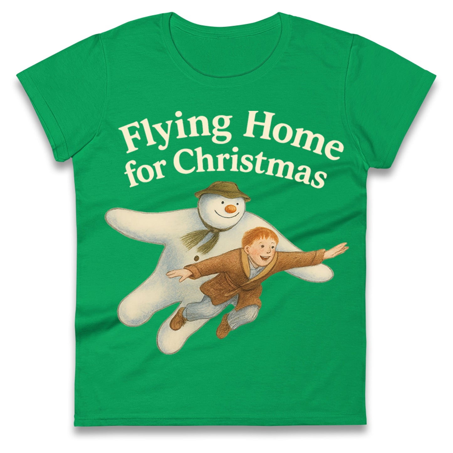 The Snowman Movie Christmas Ladies T Shirt 