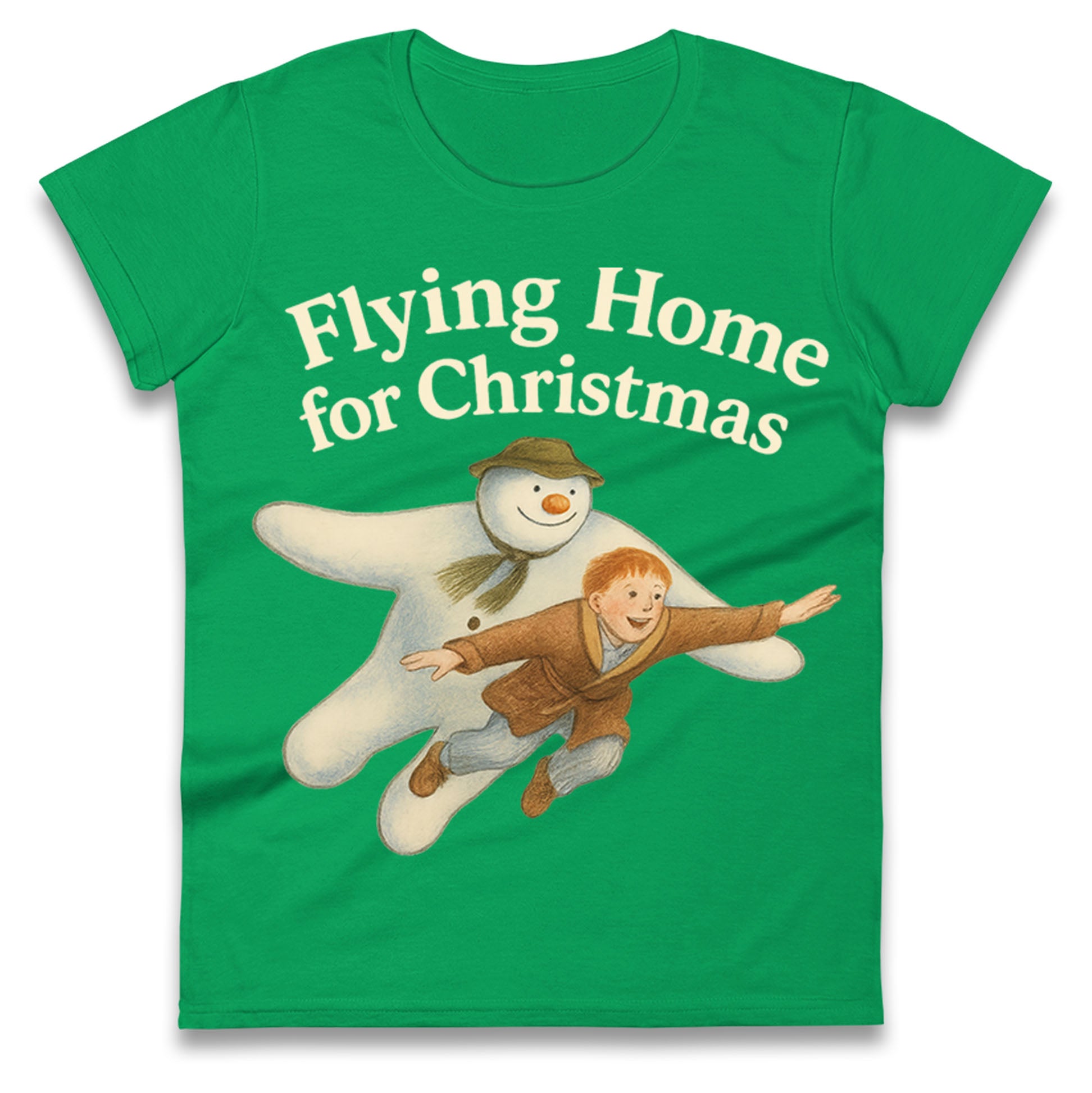 The Snowman Movie Christmas Ladies T Shirt 