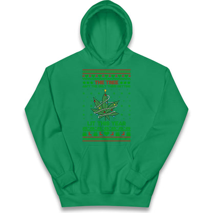 Cannabis Christmas Kids Hoodie