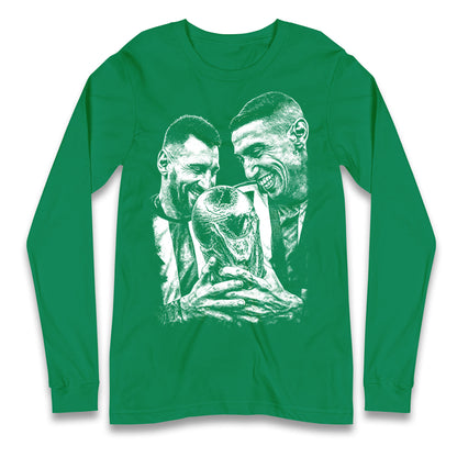Lionel Messi Angel Di Maria Longsleeve T Shirt
