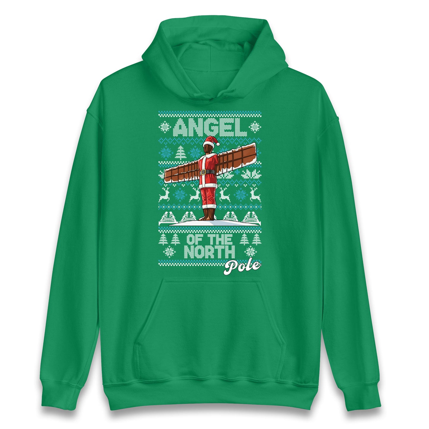 Angel Of The North Pole Christmas Hoodie