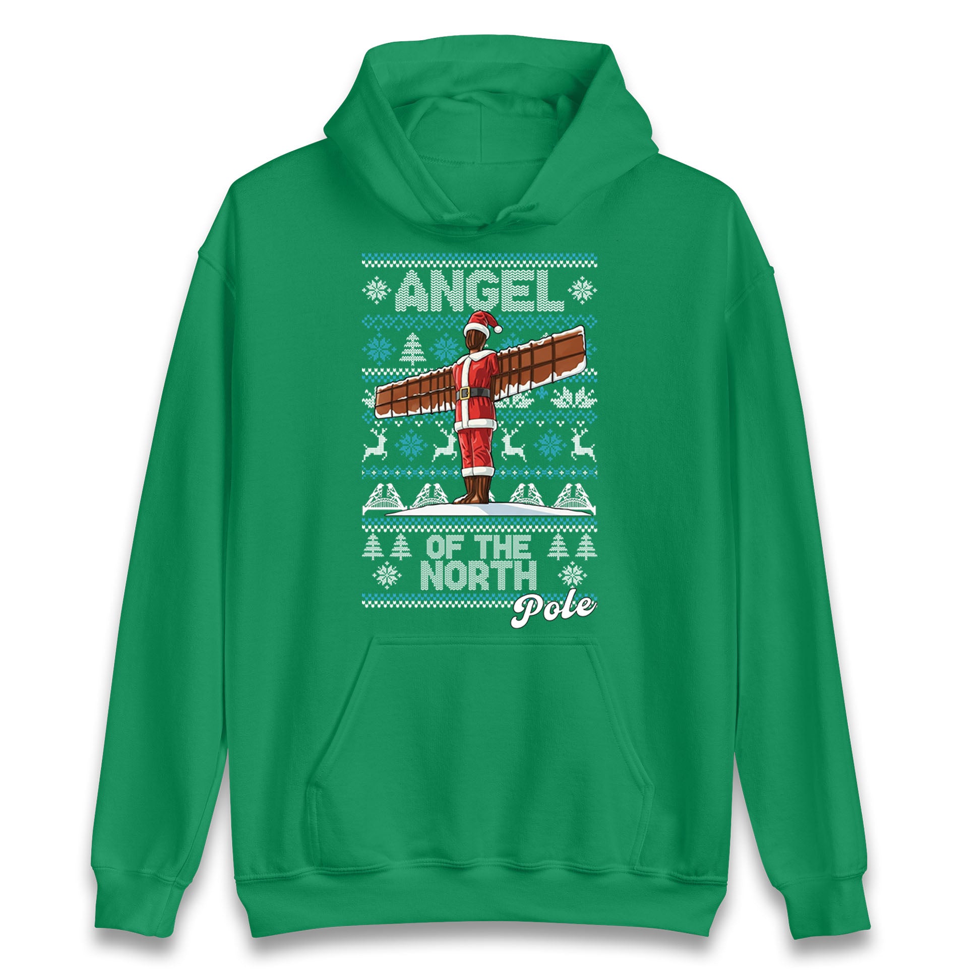 Angel Of The North Pole Christmas Hoodie