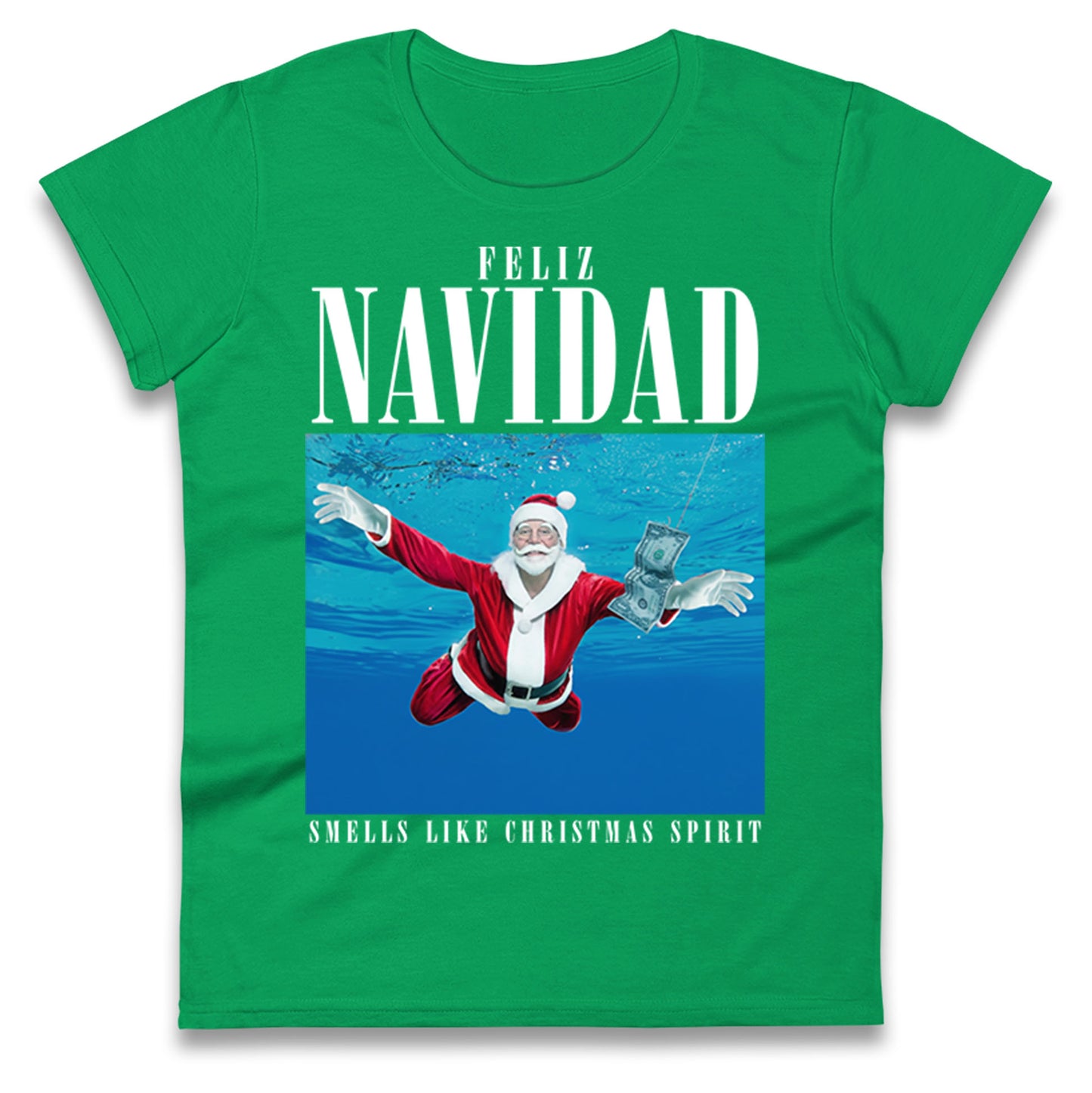 Nirvana Christmas Ladies T Shirt