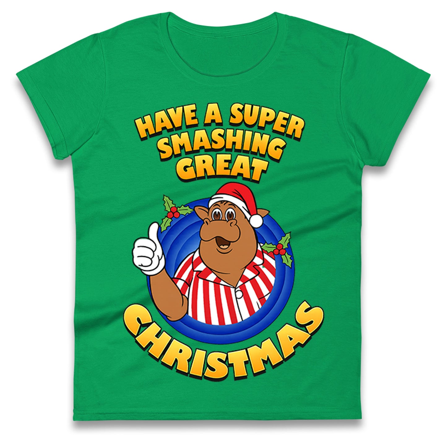 Bullseye Christmas Ladies T Shirt