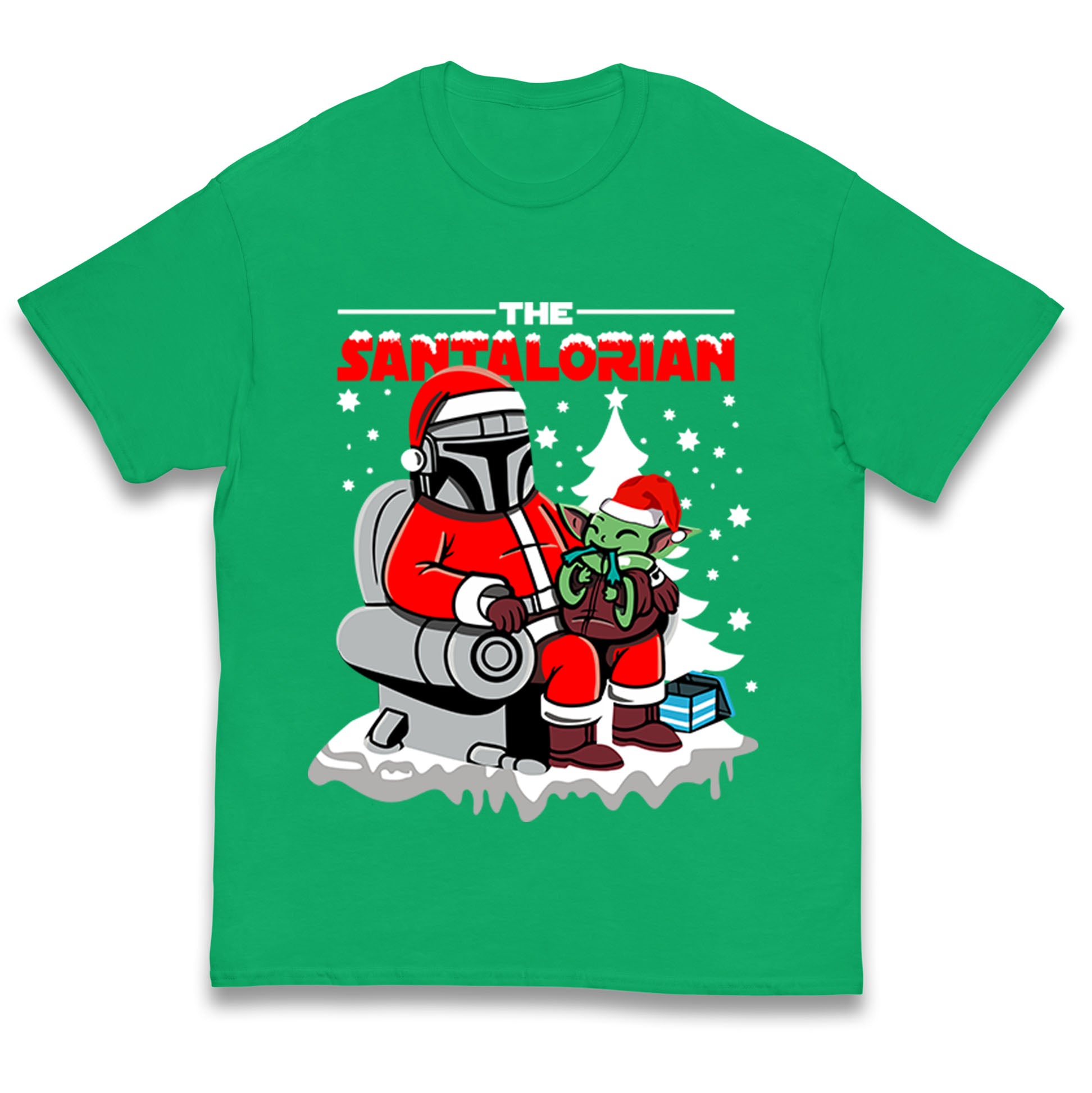 Mandalorian Christmas Kids T Shirt