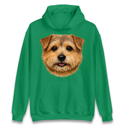 Norfolk Terrier Dog Face Hoodie