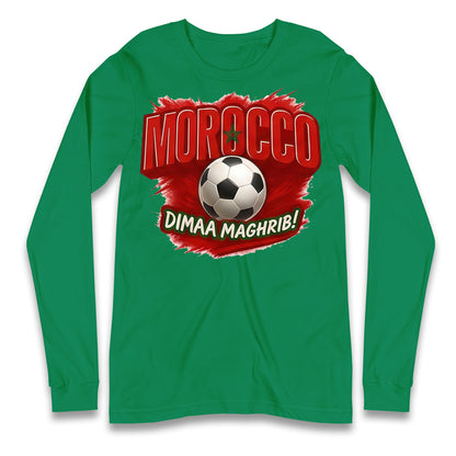 Morocco Retro World Cup Longsleeve T Shirt