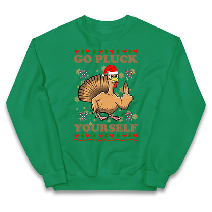 Christmas Go Pluck Yourself Funny Jumper