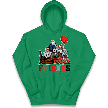 Horror Vintage Characters Friends Halloween Hoodie
