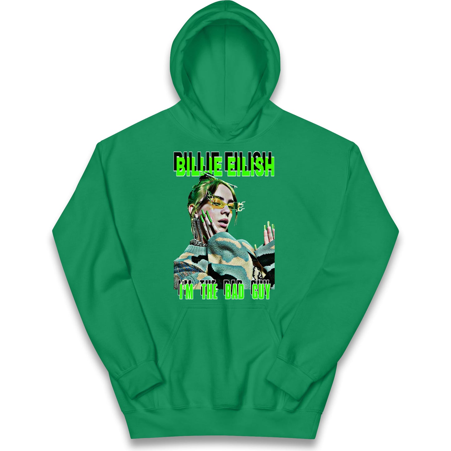 Billie Eilish Singer Kids Hoodie