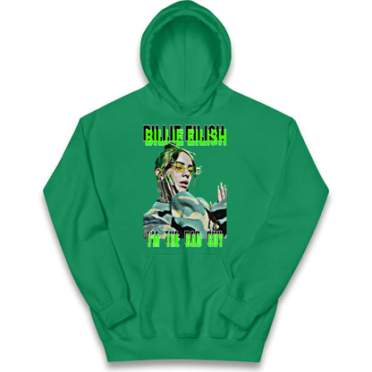 Billie Eilish Singer Kids Hoodie