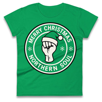 Merry Christmas Northern Soul Ladies T Shirt