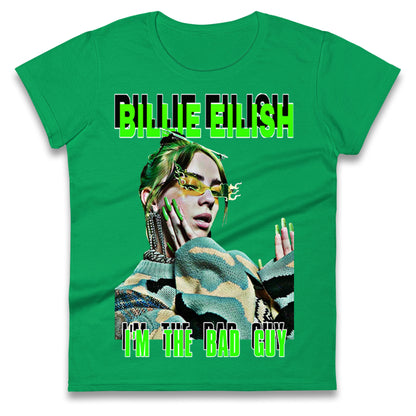 Billie Eilish Singer Ladies T Shirt