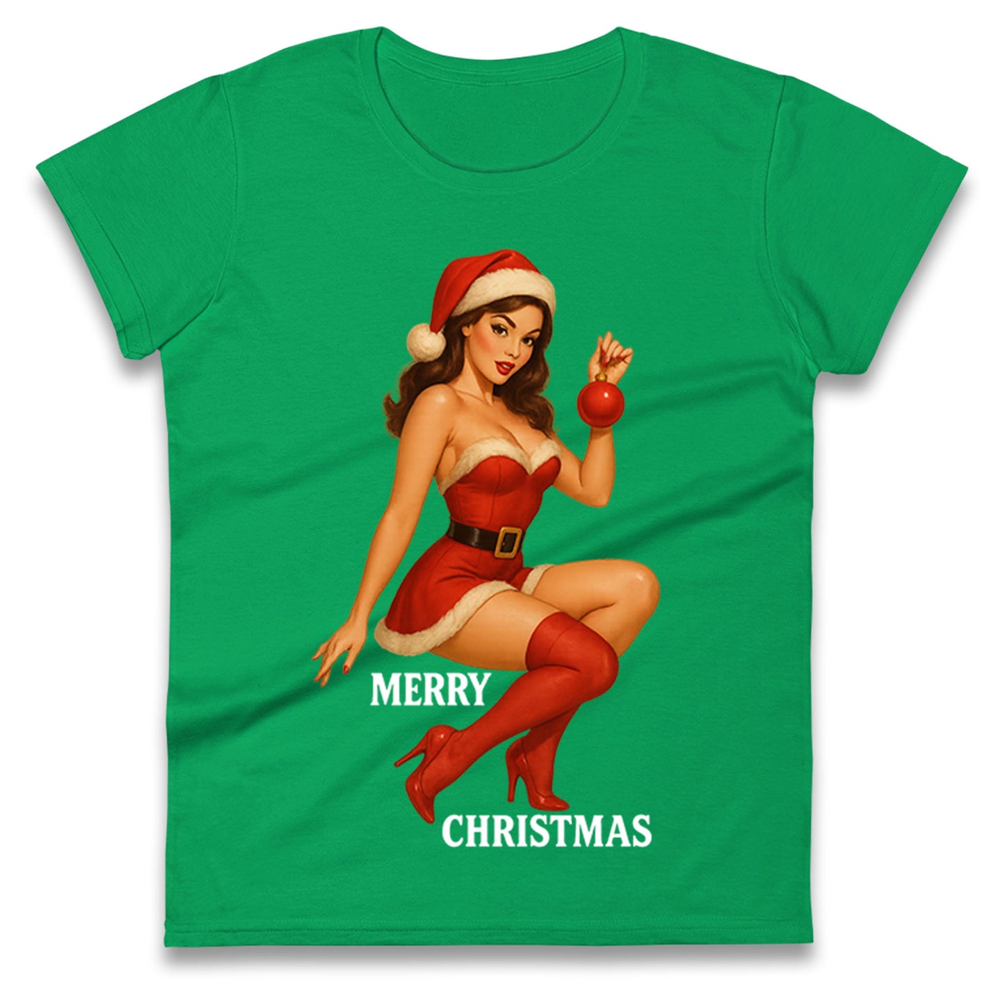 Merry Christmas Sexy Christmas Ladies Shirt
