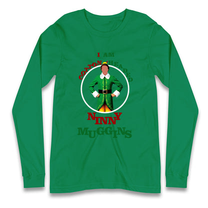 Christmas Patrick Baynham Elf Long Sleeve T Shirt