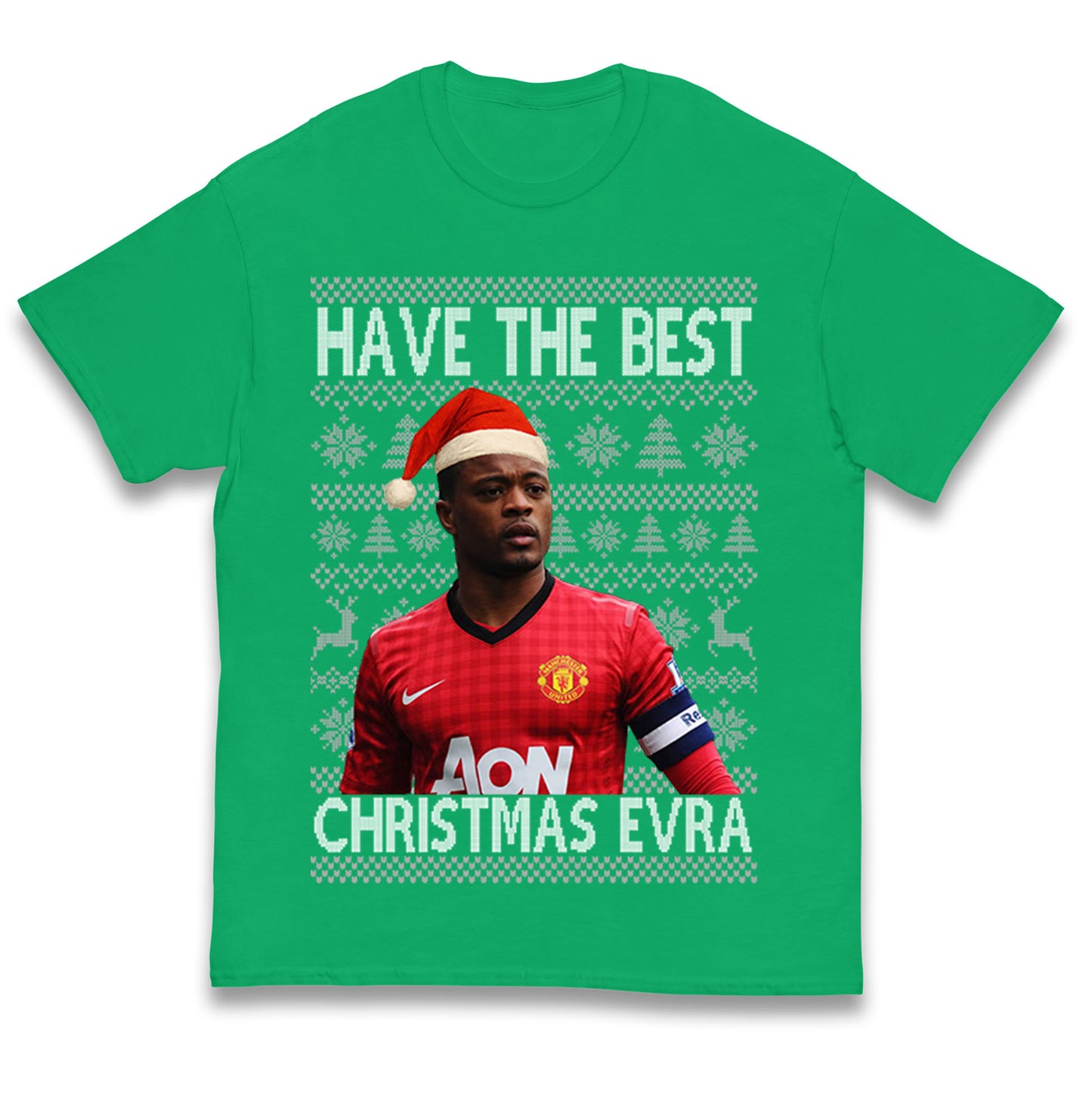 Man Utd Xmas Kids T Shirt 