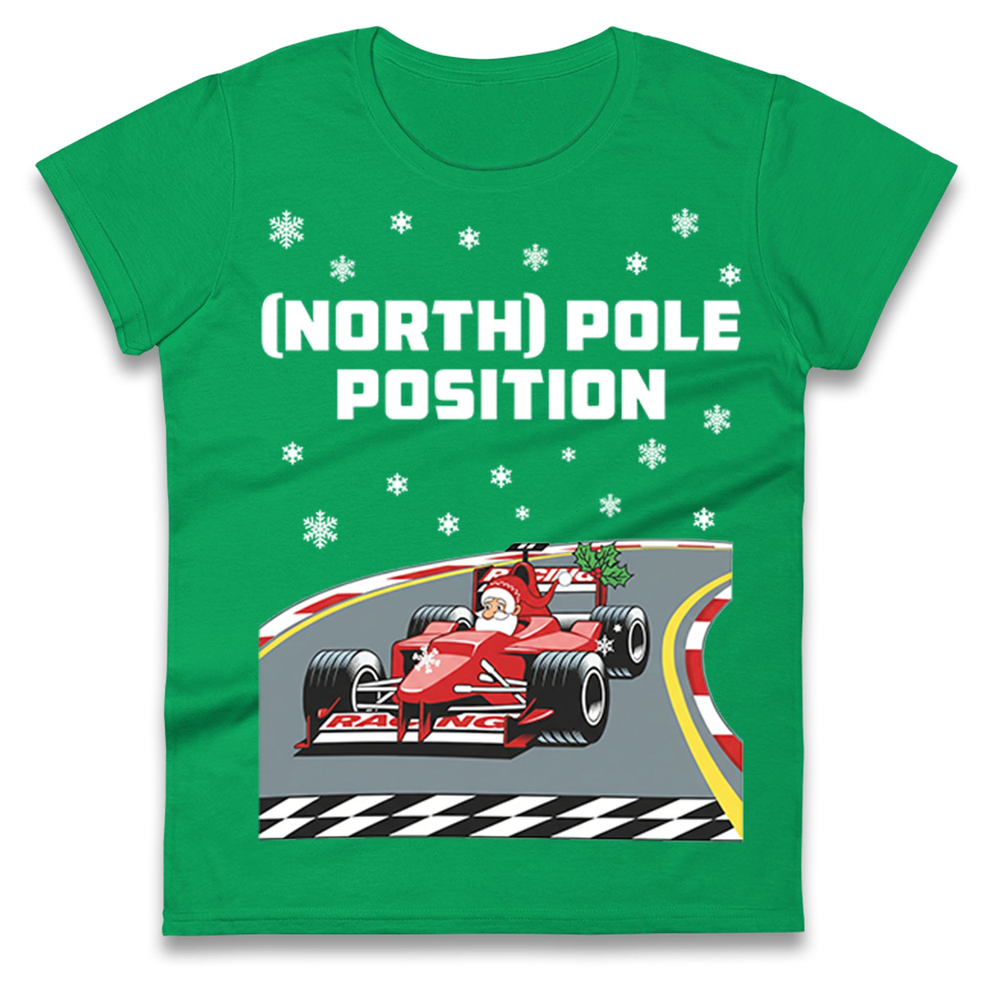 North Pole Christmas Ladies T Shirt