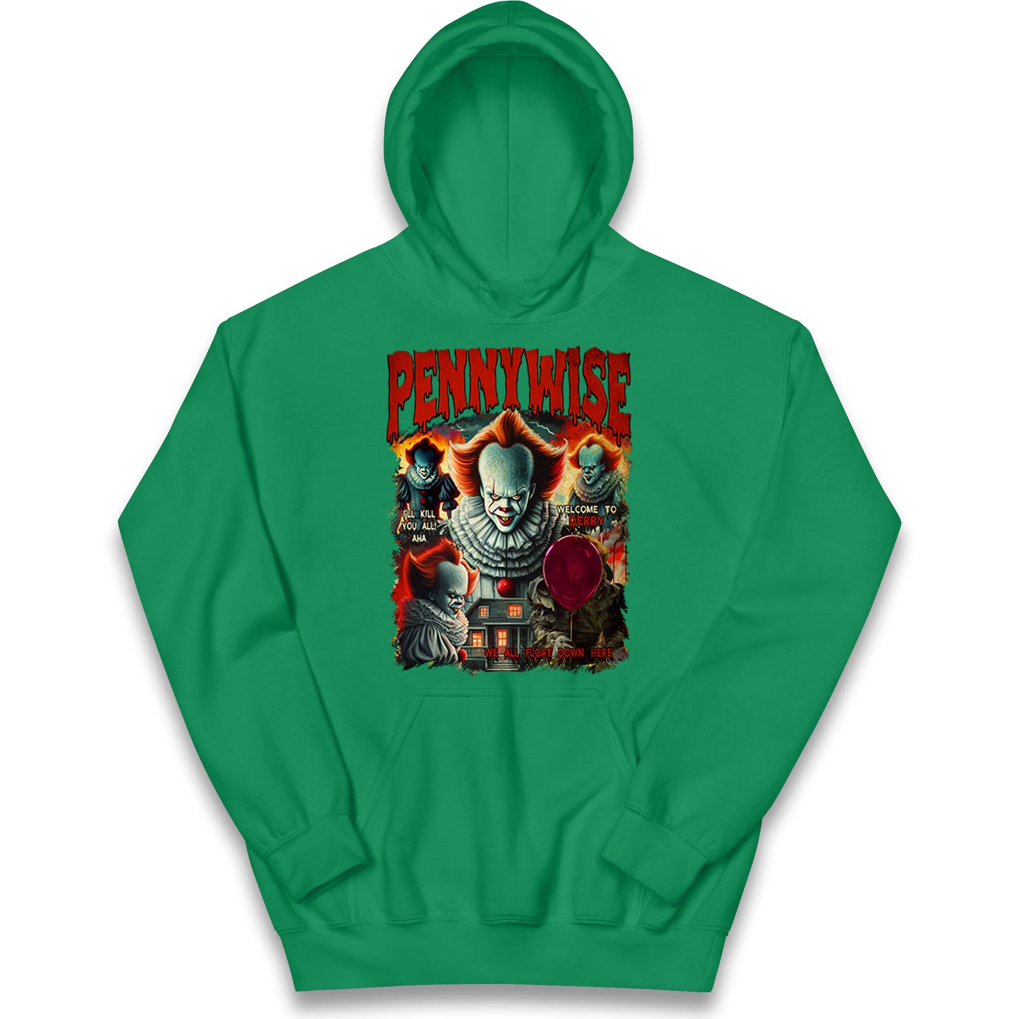 The Clown Pennywise Halloween Bootleg Kids Hoodie