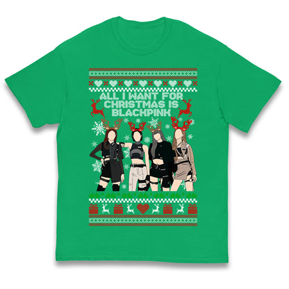 BlackPink Christmas Kids T Shirt