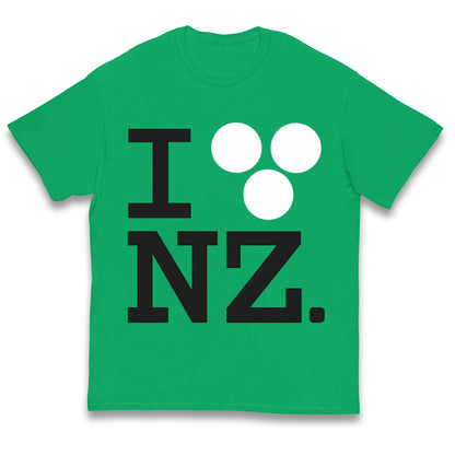 I Love NZ Orlando Bloom Huffer Kids T Shirt 