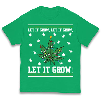Cannabis Christmas Kids T Shirt