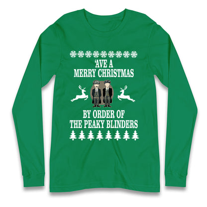 Peaky Blinders Christmas Longsleeve T Shirt