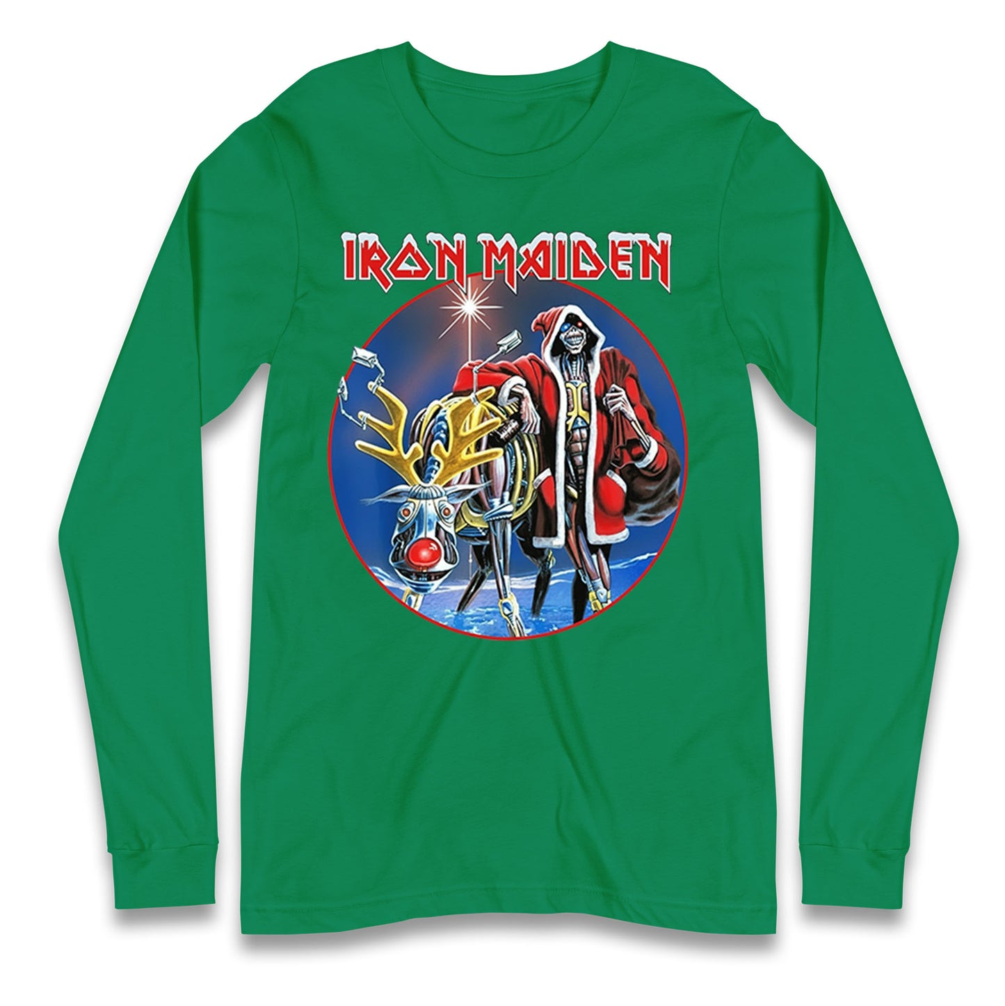 Iron Maiden Christmas Longsleeve T Shirt 