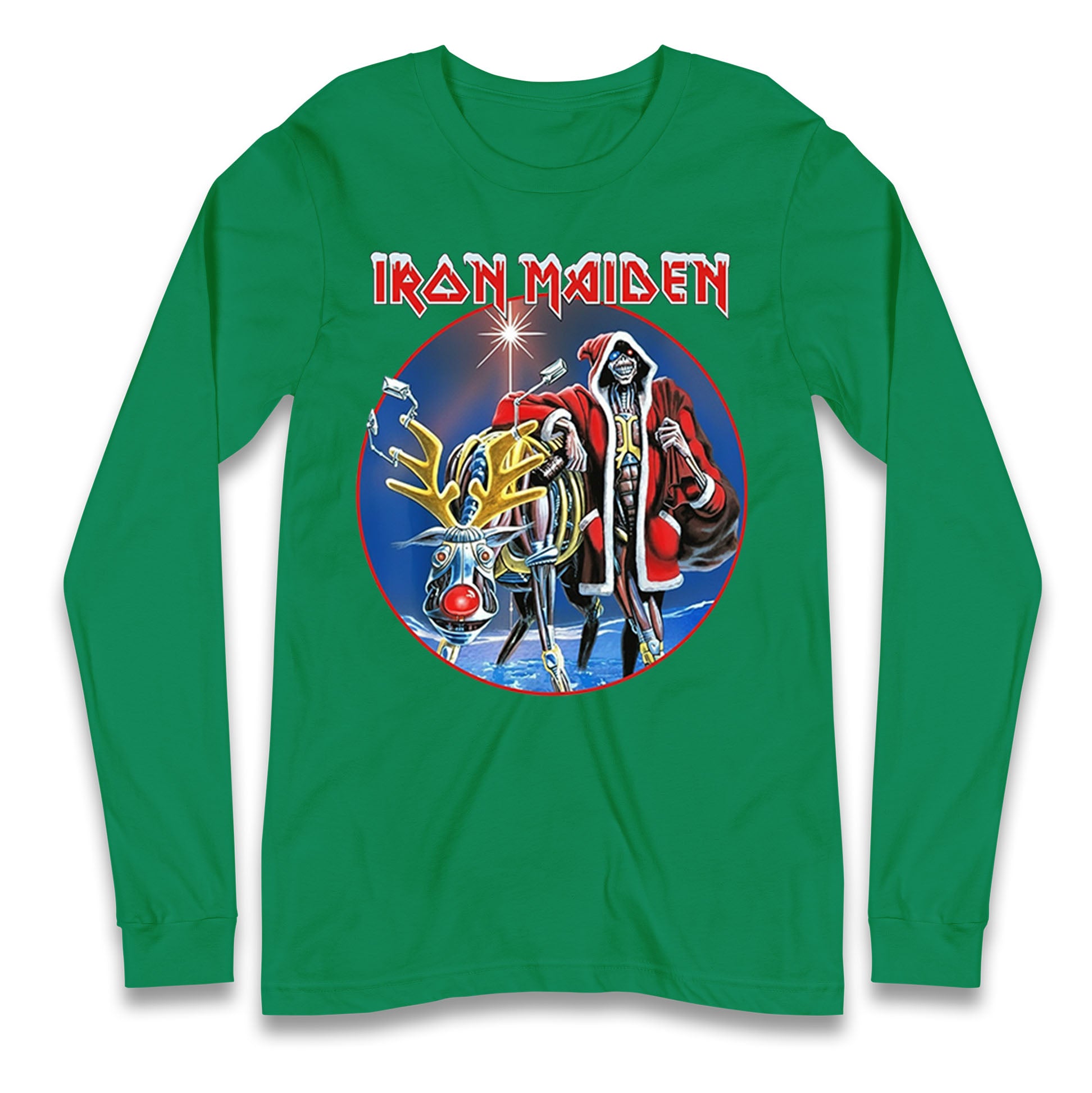 Iron Maiden Christmas Longsleeve T Shirt 