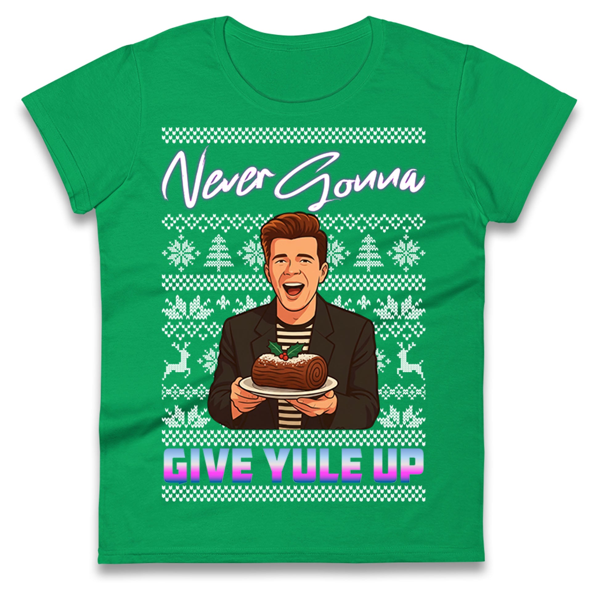 Rick Astley Christmas Ladies T Shirt