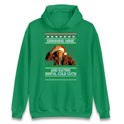 Ed Gein Wine Christmas Hoodie