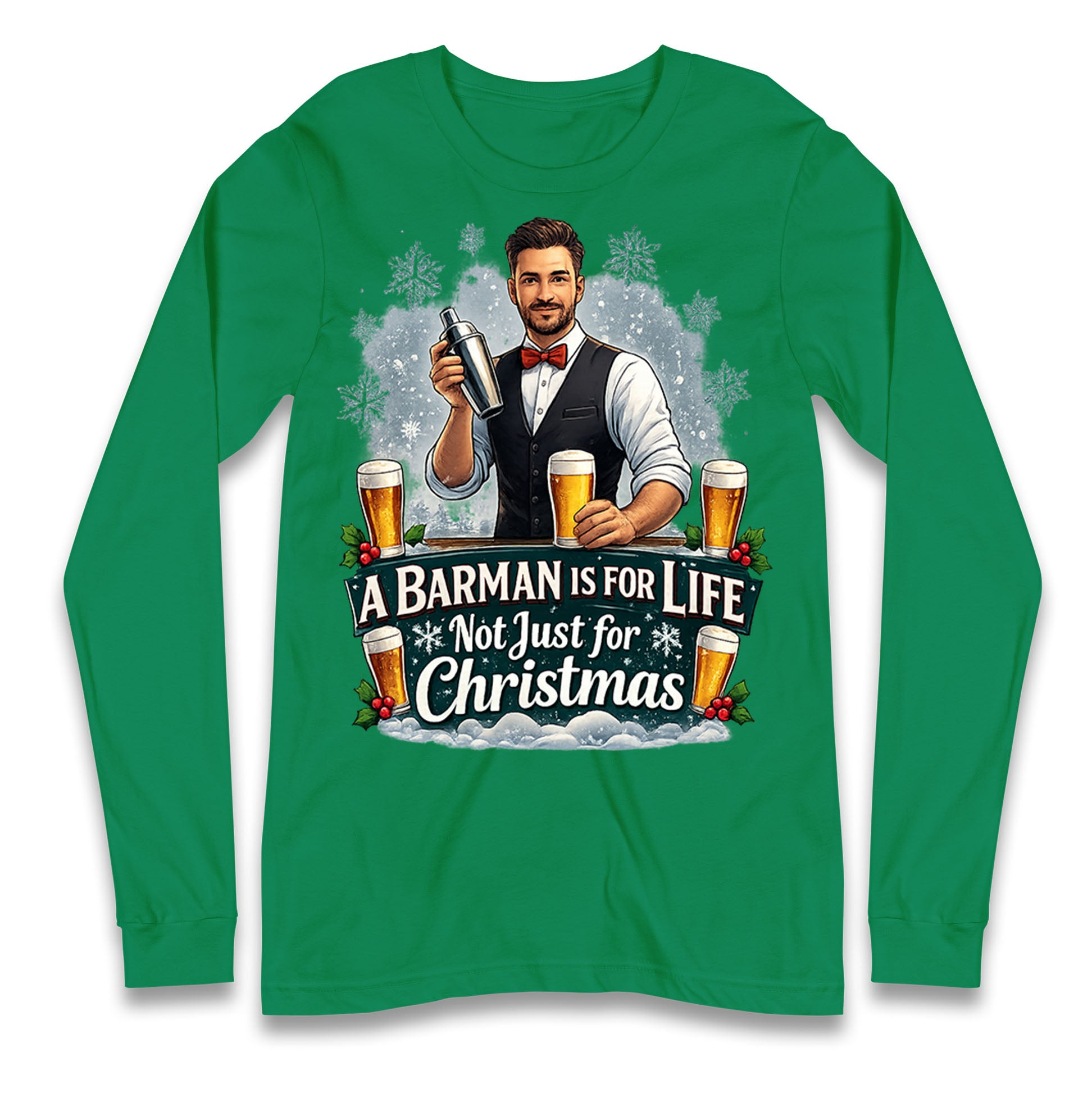 Barman Christmas Longsleeve T Shirt