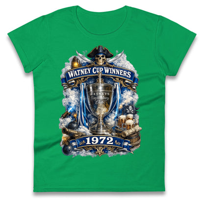 Retro Bristol Rovers Football Ladies T Shirt