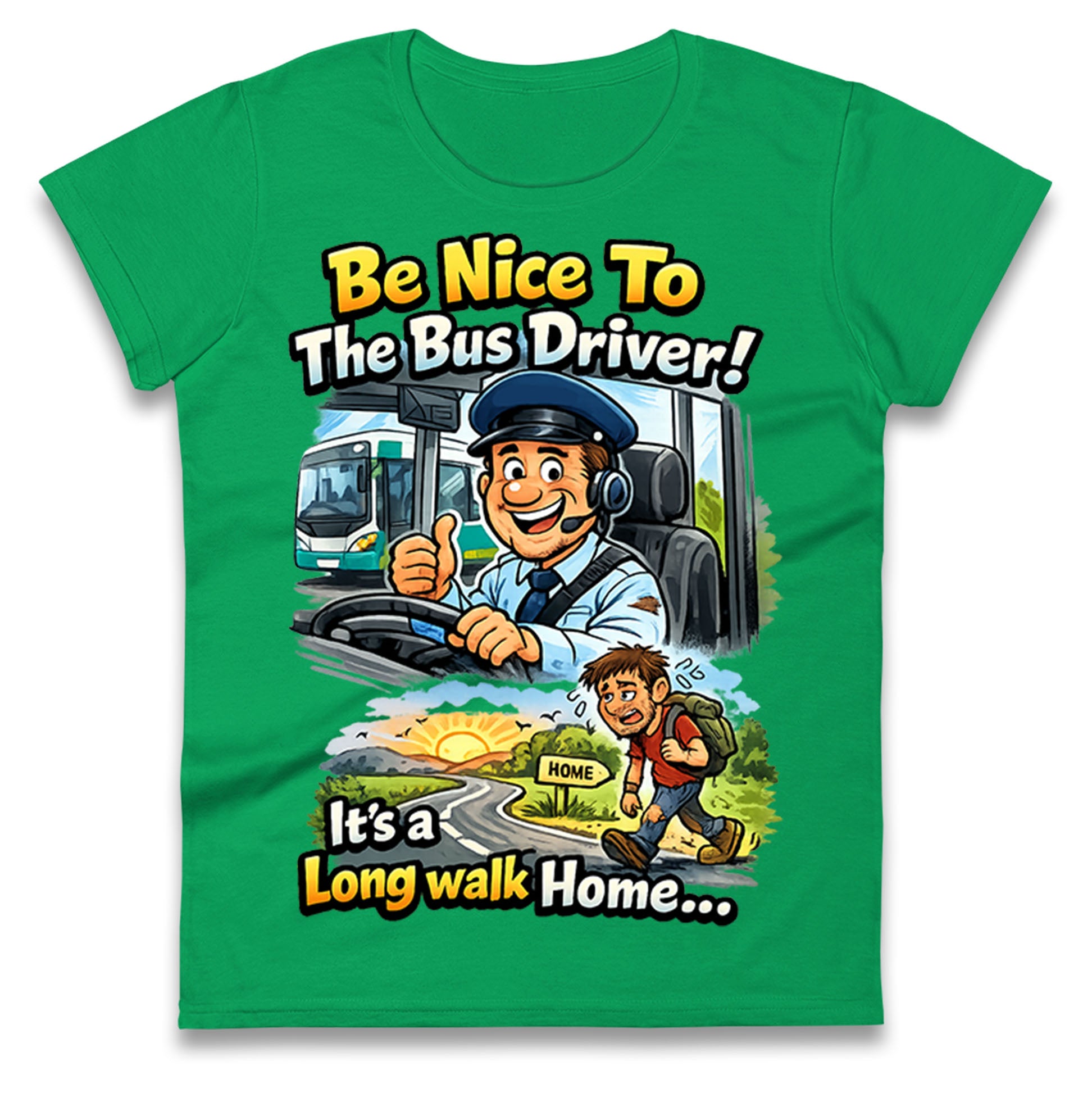 Bus Driver Ladies T Shirt