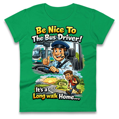 Bus Driver Ladies T Shirt