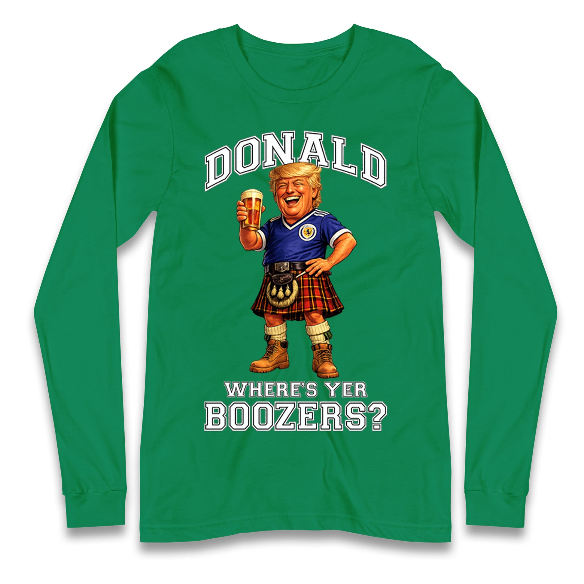 Donald Trump Scotland World Cup Longsleeve T Shirt 