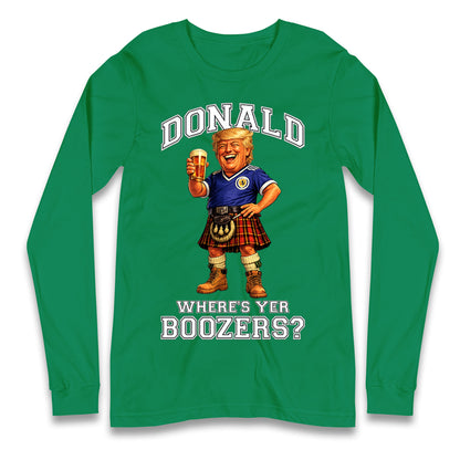 Donald Trump Scotland World Cup Longsleeve T Shirt 