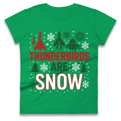 Thunderbirds Christmas Ladies T Shirt