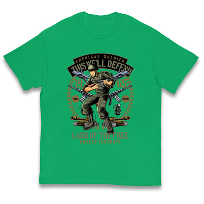 American Soldier Kids T Shirt