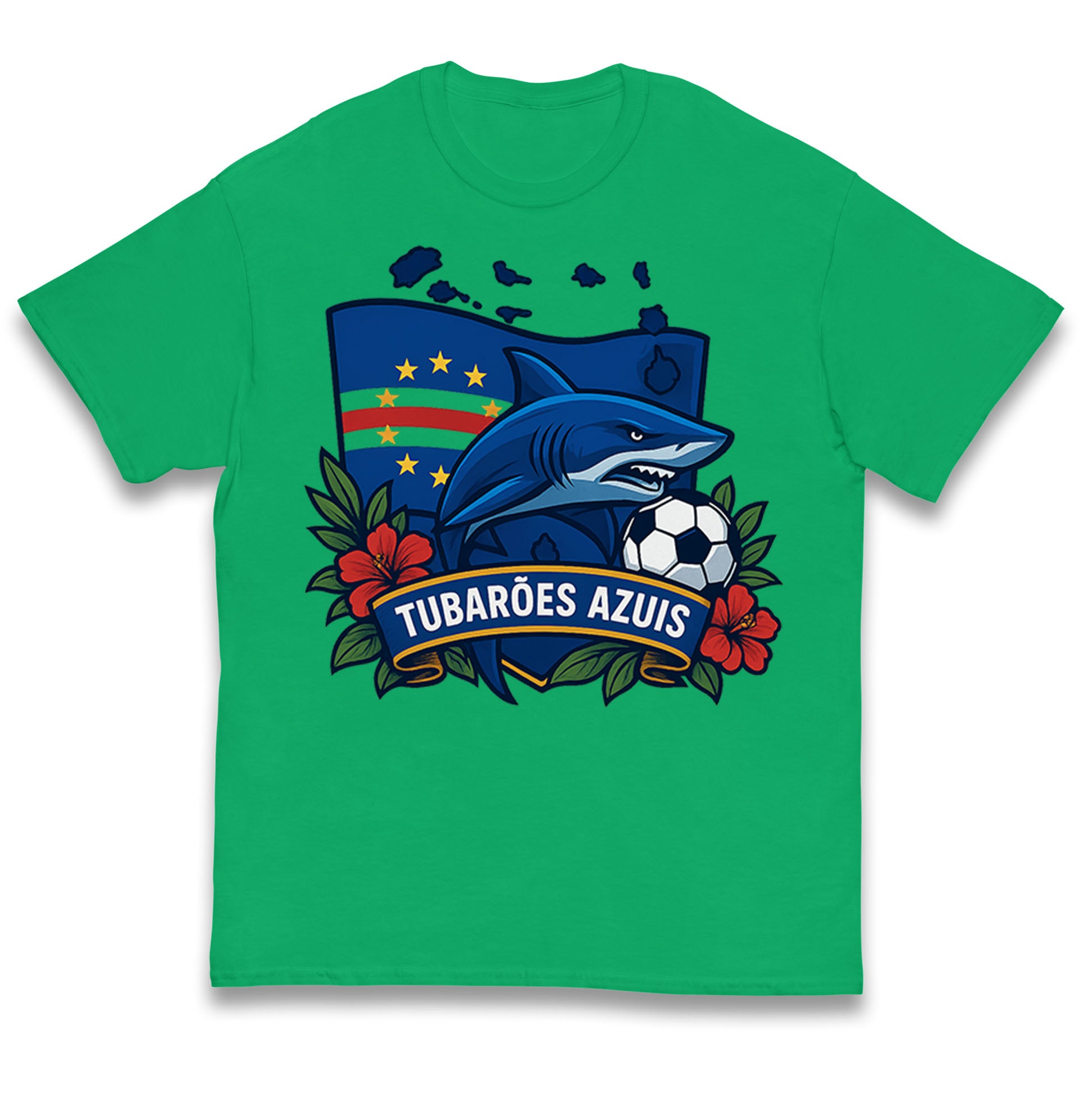 Cape Verde Football Kids T Shirt