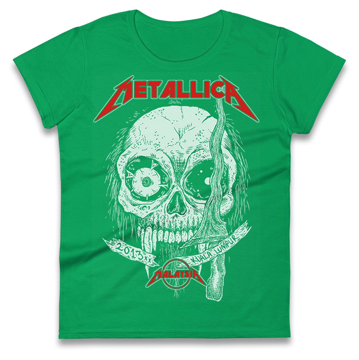 Metallica 2013 Kuala lumpur Ladies T Shirt