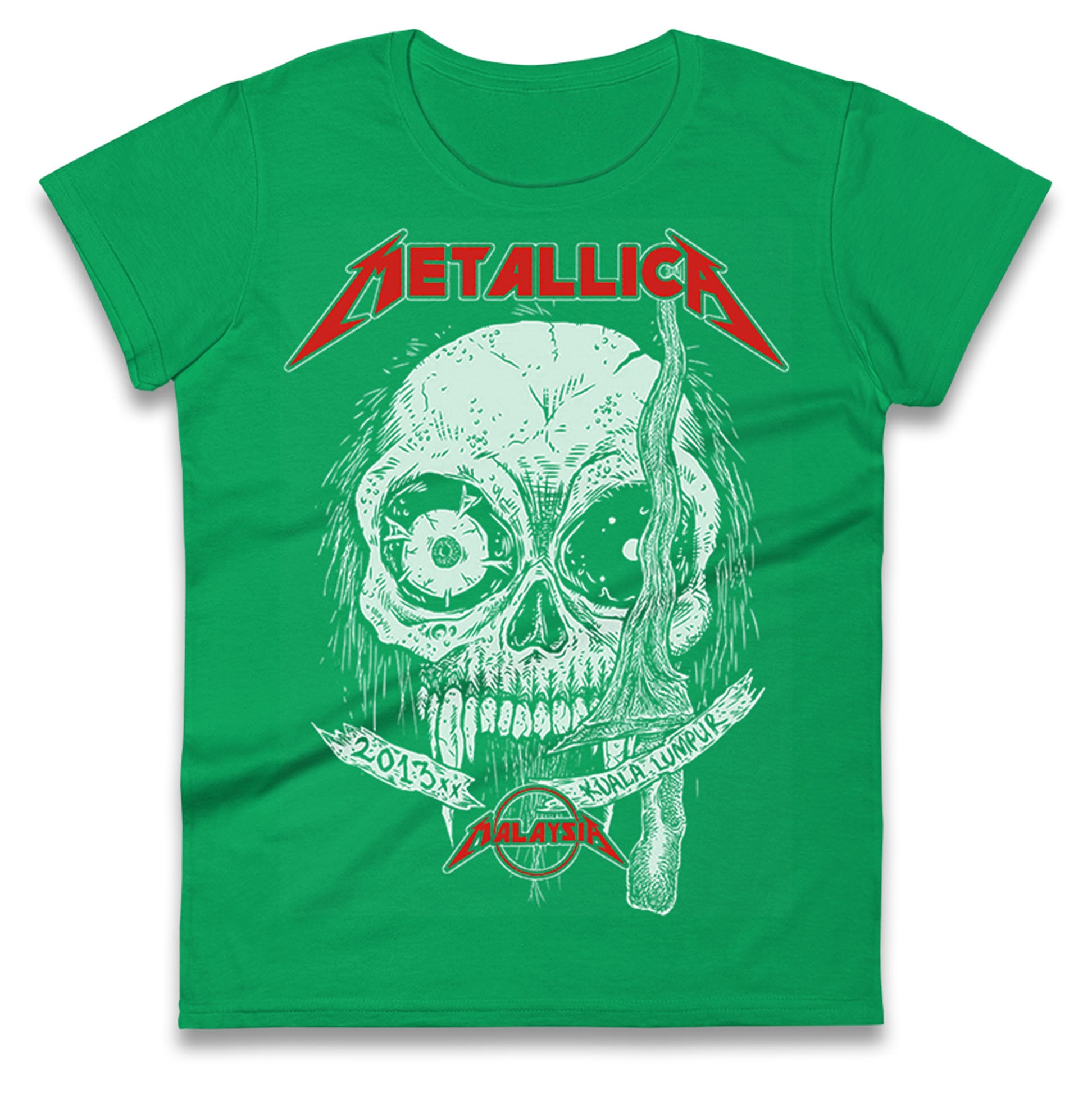 Metallica 2013 Kuala lumpur Ladies T Shirt