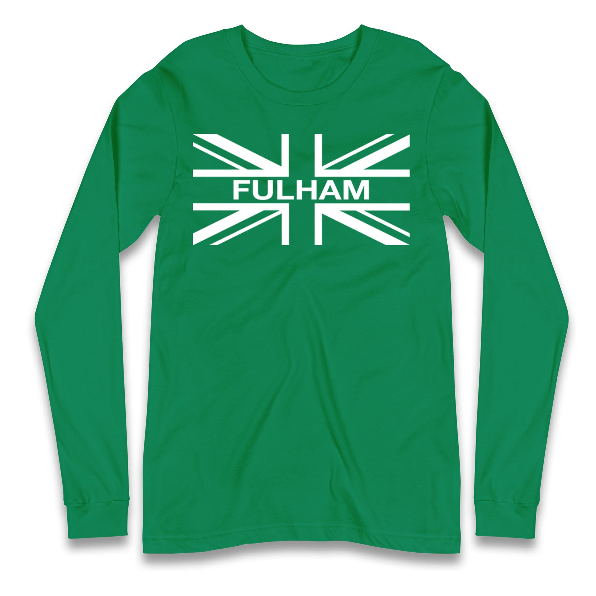 Fulham Football Flag Longsleeve T Shirt