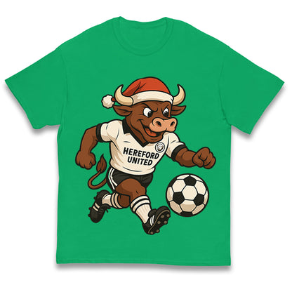 Retro Hereford Christmas Kids T Shirt