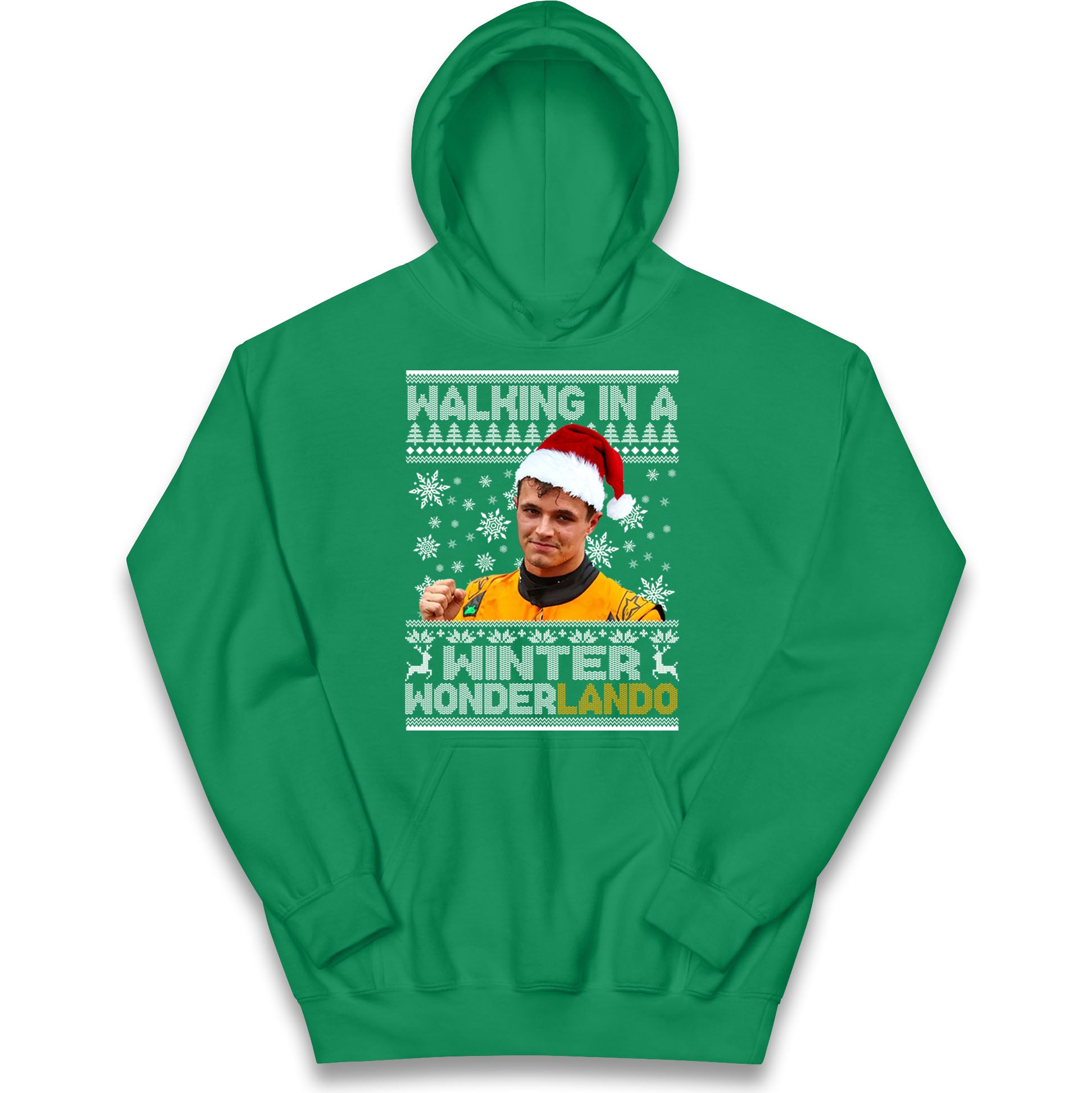 Lando Norris Christmas Kids Hoodie